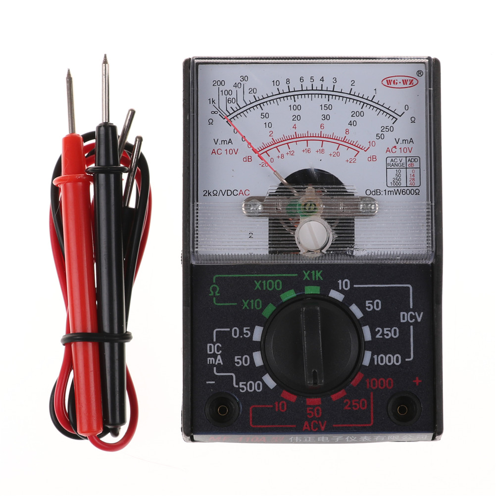 Analog Meter Gauge - DC/AC 1000V Voltmeter 250mA Ammeter 1K