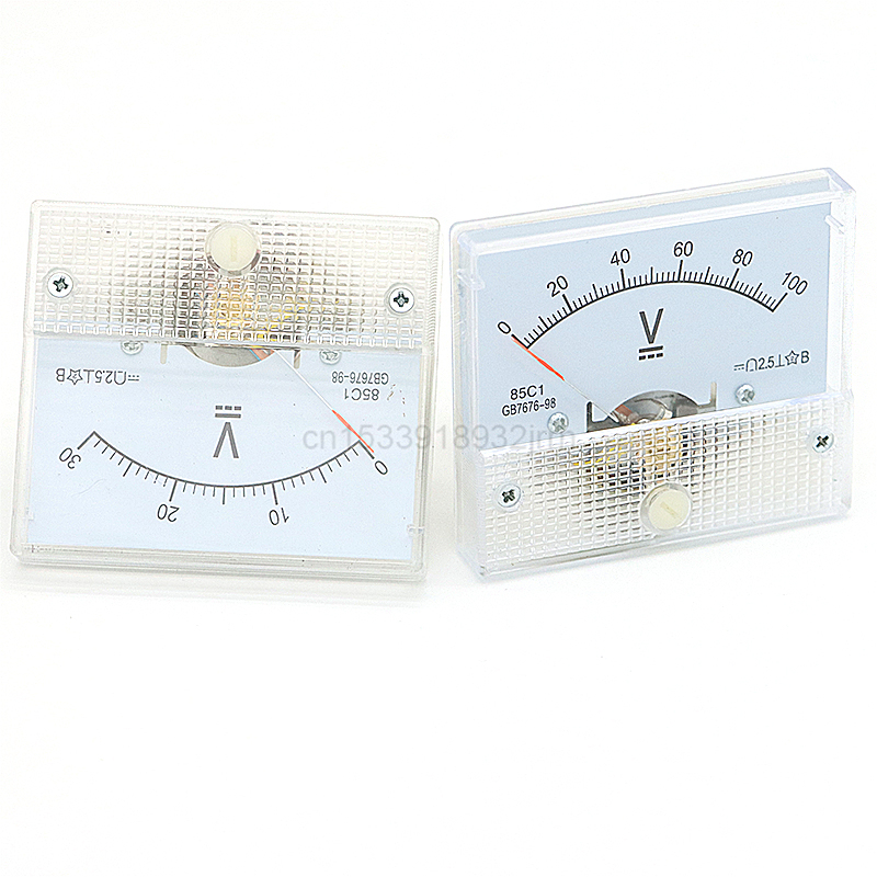 Analog Meter Gauge - 1Pcs 85C1-V DC Analog Panel Voltmeter