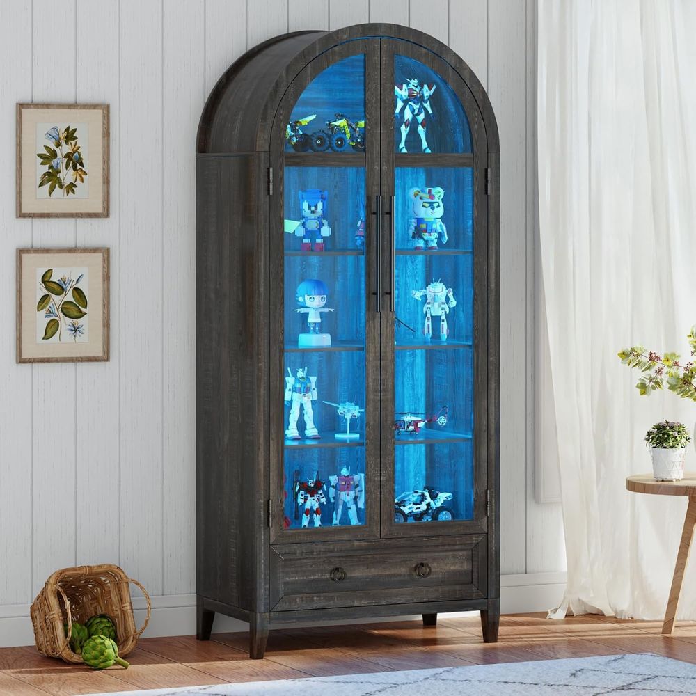 73 Arched Glass Display Cabine - Collectible & Vintage Dolls For Wedding recension och pris