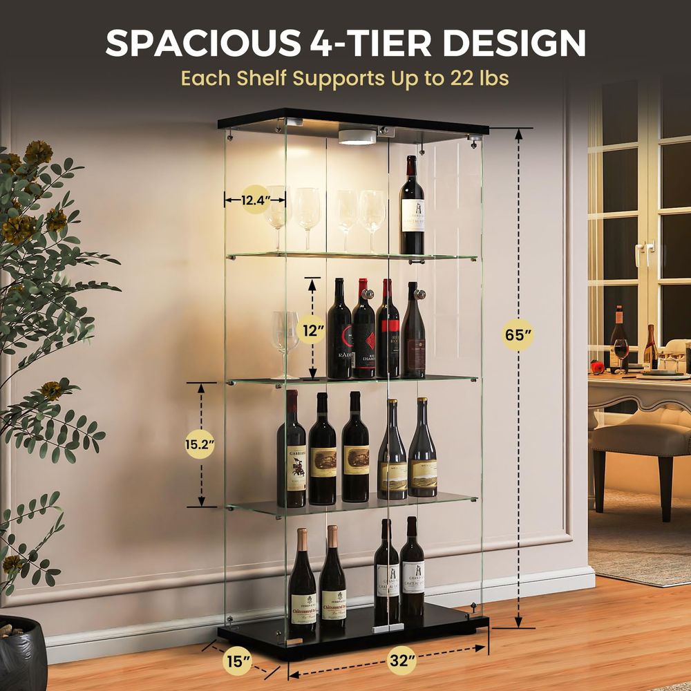 Display Cabinet with LED Light - Collectible & Vintage Dolls For Wedding recension och pris