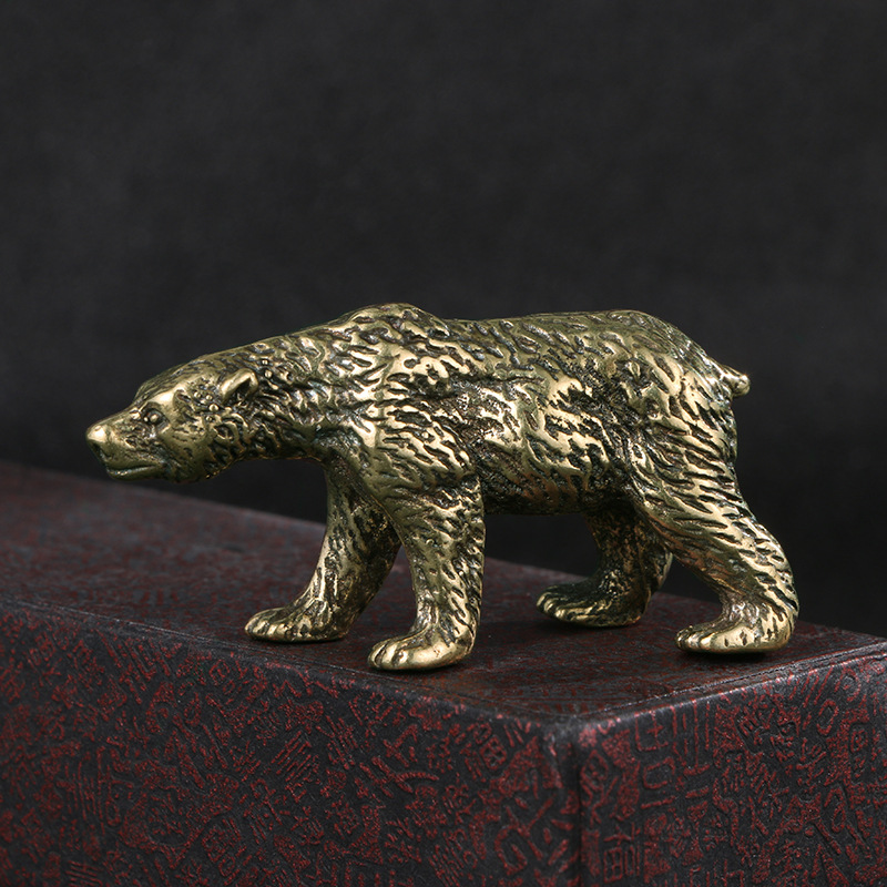 1PC Vintage Solid Brass Bear S - Vintage Collectible Bears recension och pris