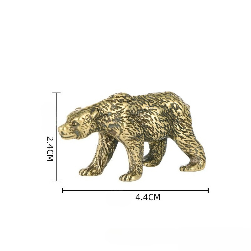 1PC Vintage Solid Brass Bear S - Vintage Collectible Bears recension och pris