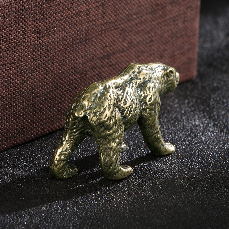 1PC Vintage Solid Brass Bear S - Vintage Collectible Bears recension och pris