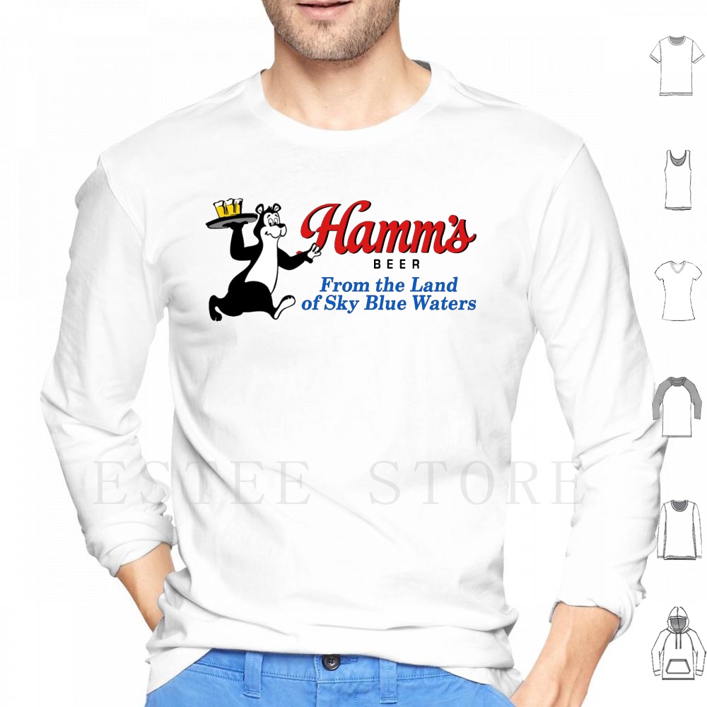 Hamm's Beer Bear Design Hoodie - Vintage Collectible Bears recension och pris