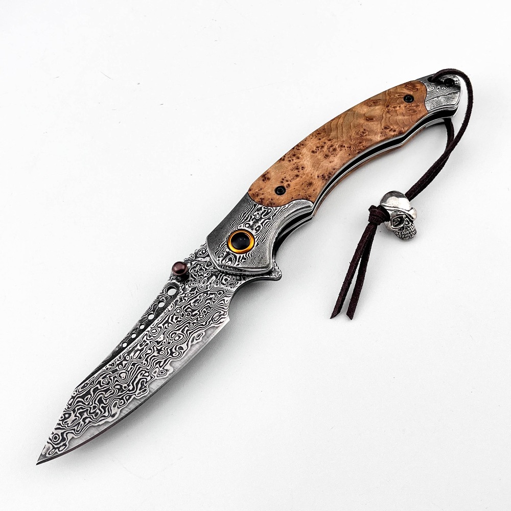 High Hardness Damascus Pattern - Vintage Collectible Knife recension och pris