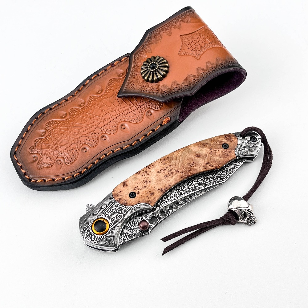 High Hardness Damascus Pattern - Vintage Collectible Knife recension och pris