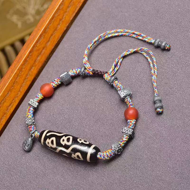 Natural Agate Fortune God Bead - Collectible Vintage Matches recension och pris