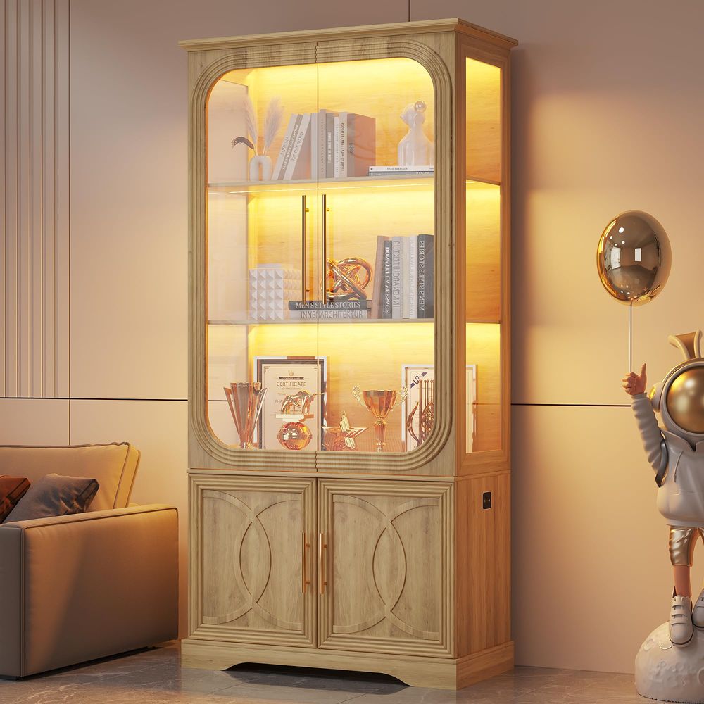 Display Cabinet with Glass Doo - Collectible & Vintage Dolls For Wedding recension och pris