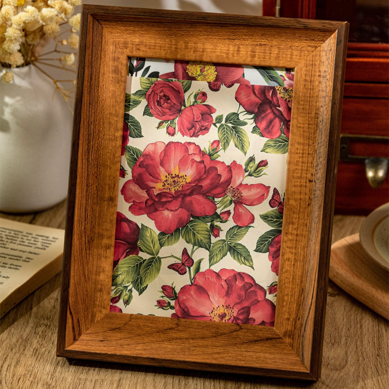100-Sheet Retro Floral Ditsy P - Vintage Collectible Magazines recension och pris