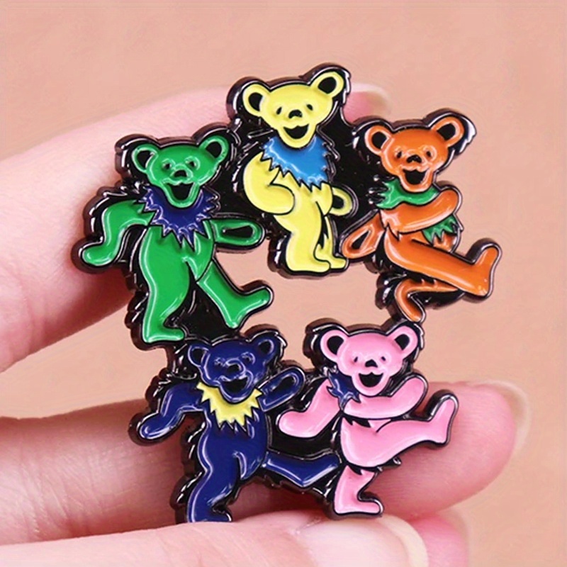Dancing Bears Enamel Pin Rock  - Vintage Collectible Bears recension och pris