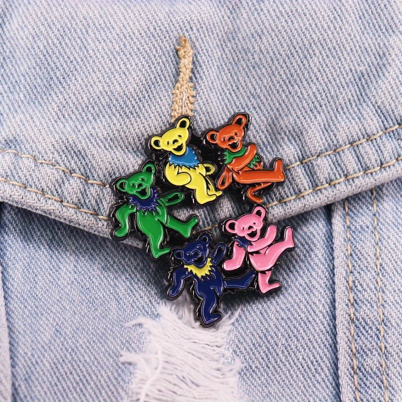Dancing Bears Enamel Pin Rock  - Vintage Collectible Bears recension och pris