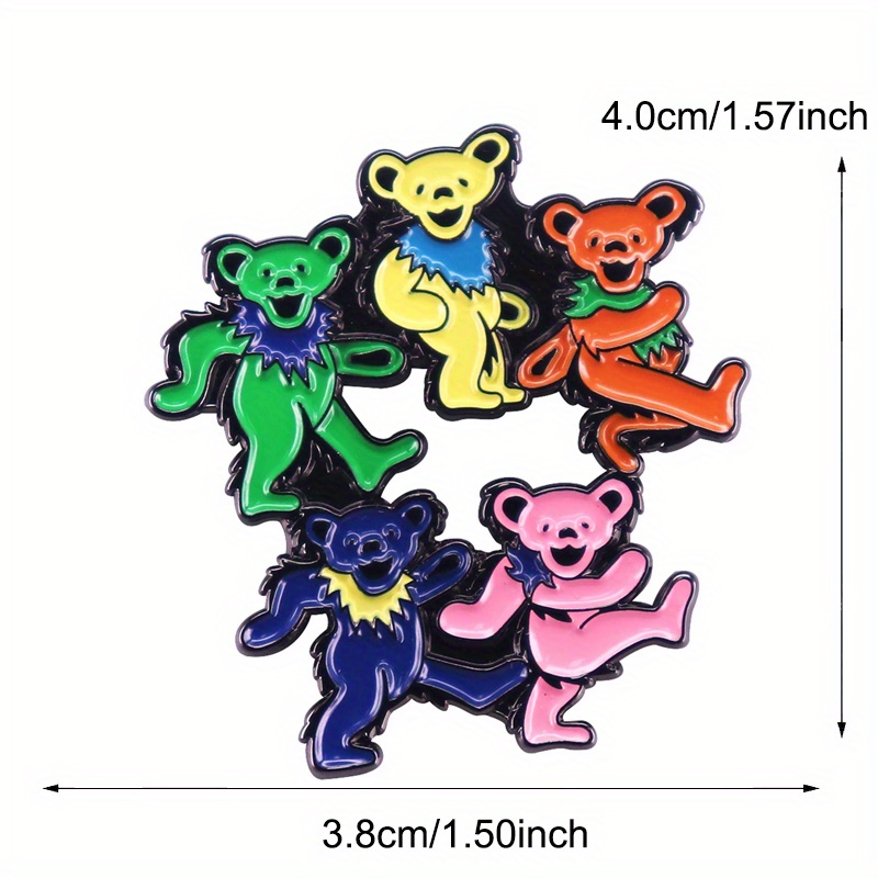 Dancing Bears Enamel Pin Rock  - Vintage Collectible Bears recension och pris