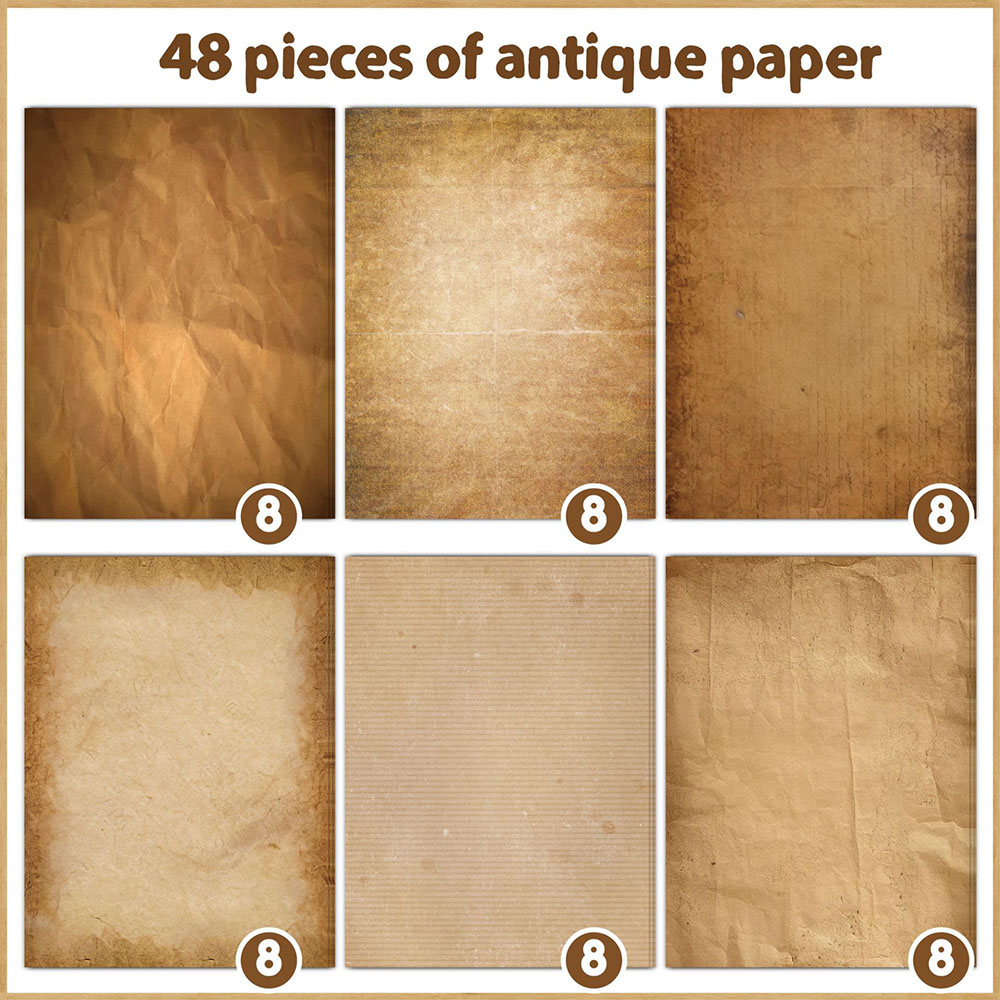 For Fun 48PCS Vintage Scrapboo - Vintage Collectible Magazines recension och pris