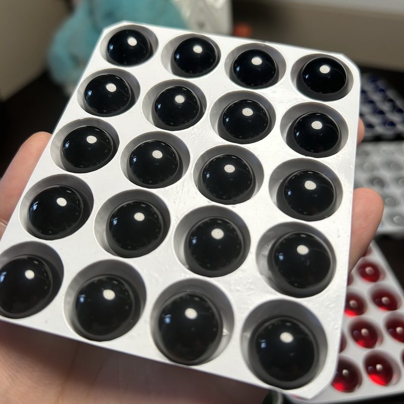 Black Glass Marble 1-100mm Gla - Vintage Collectible Marbles recension och pris