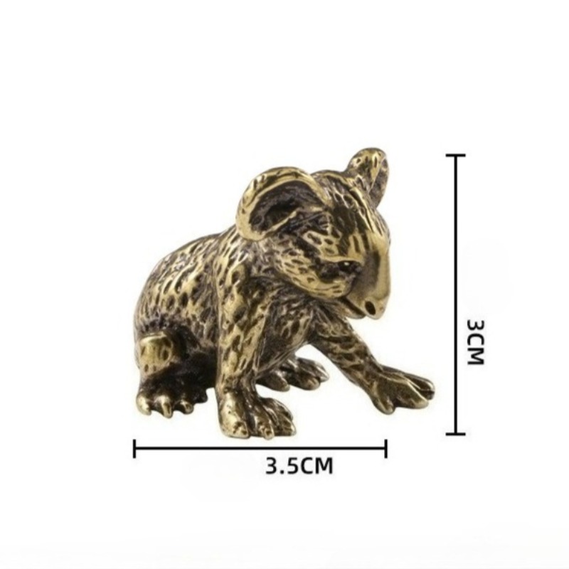 1 PC Vintage Hand Carved Brass - Vintage Collectible Bears recension och pris