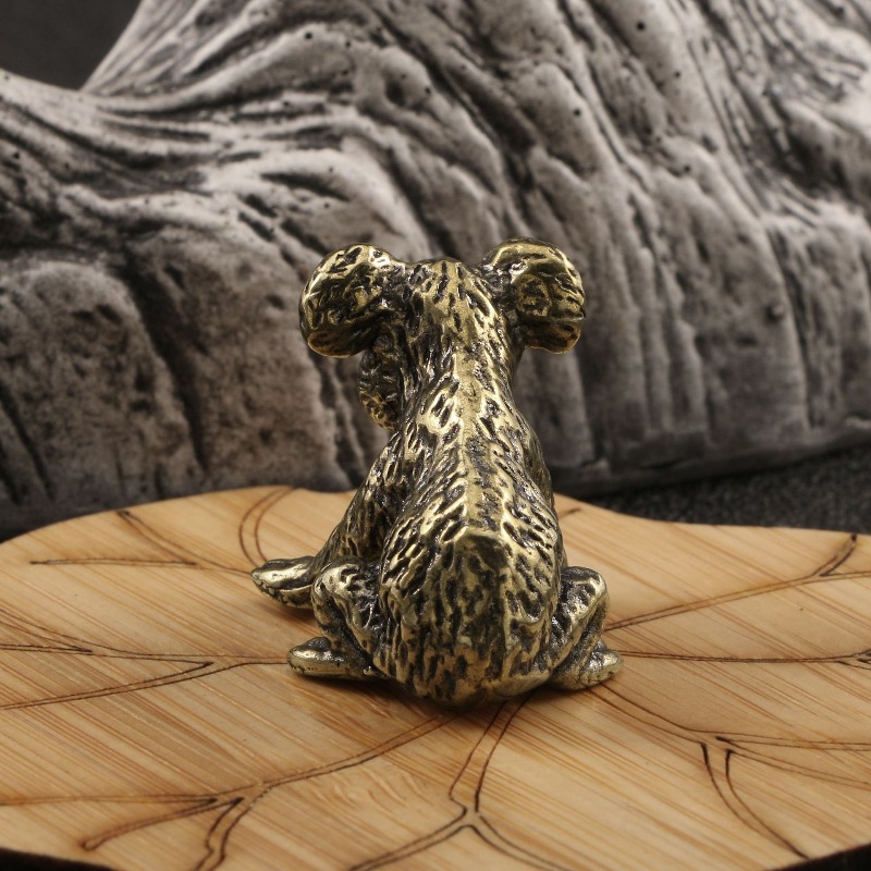 1 PC Vintage Hand Carved Brass - Vintage Collectible Bears recension och pris