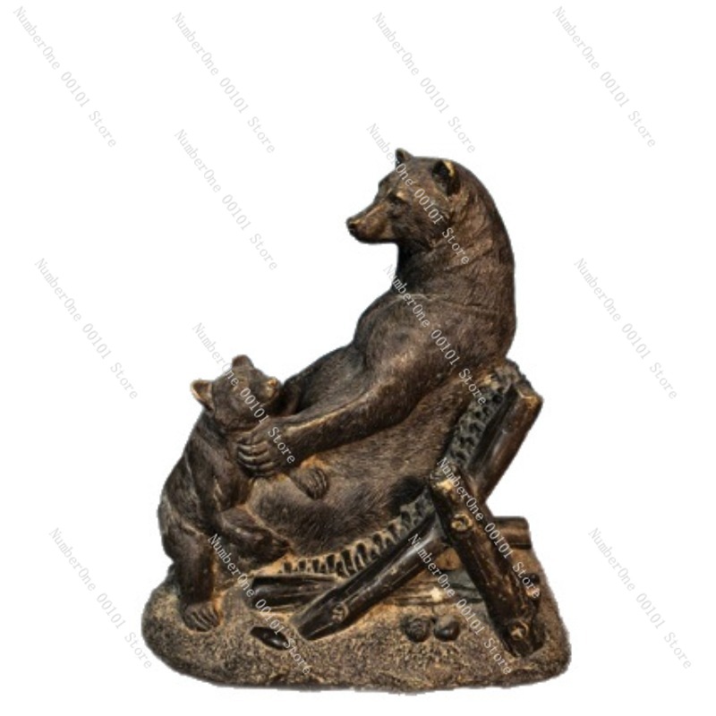 Antique Bronze Bear Ornament V - Vintage Collectible Bears recension och pris