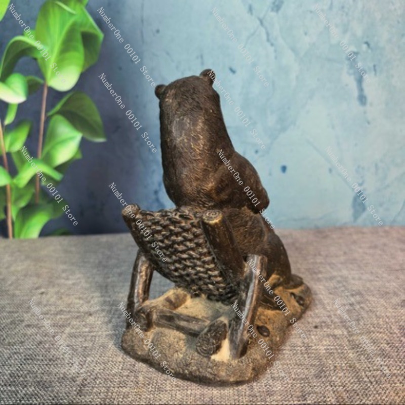 Antique Bronze Bear Ornament V - Vintage Collectible Bears recension och pris