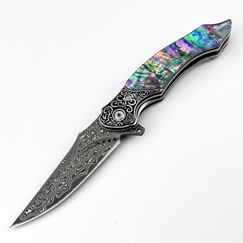 New Vintage Damascus Pattern B - Vintage Collectible Knife recension och pris