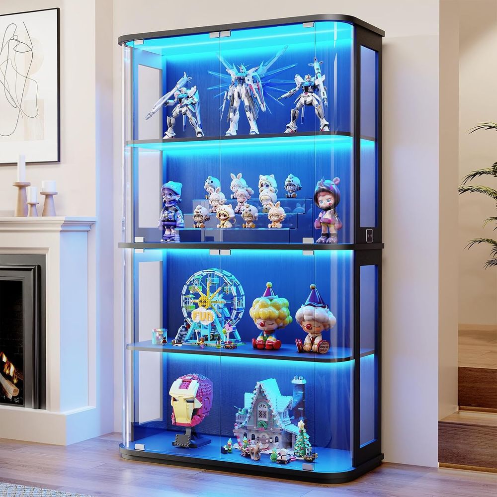 Large Rounded Display Cabinet  - Collectible & Vintage Dolls For Wedding recension och pris
