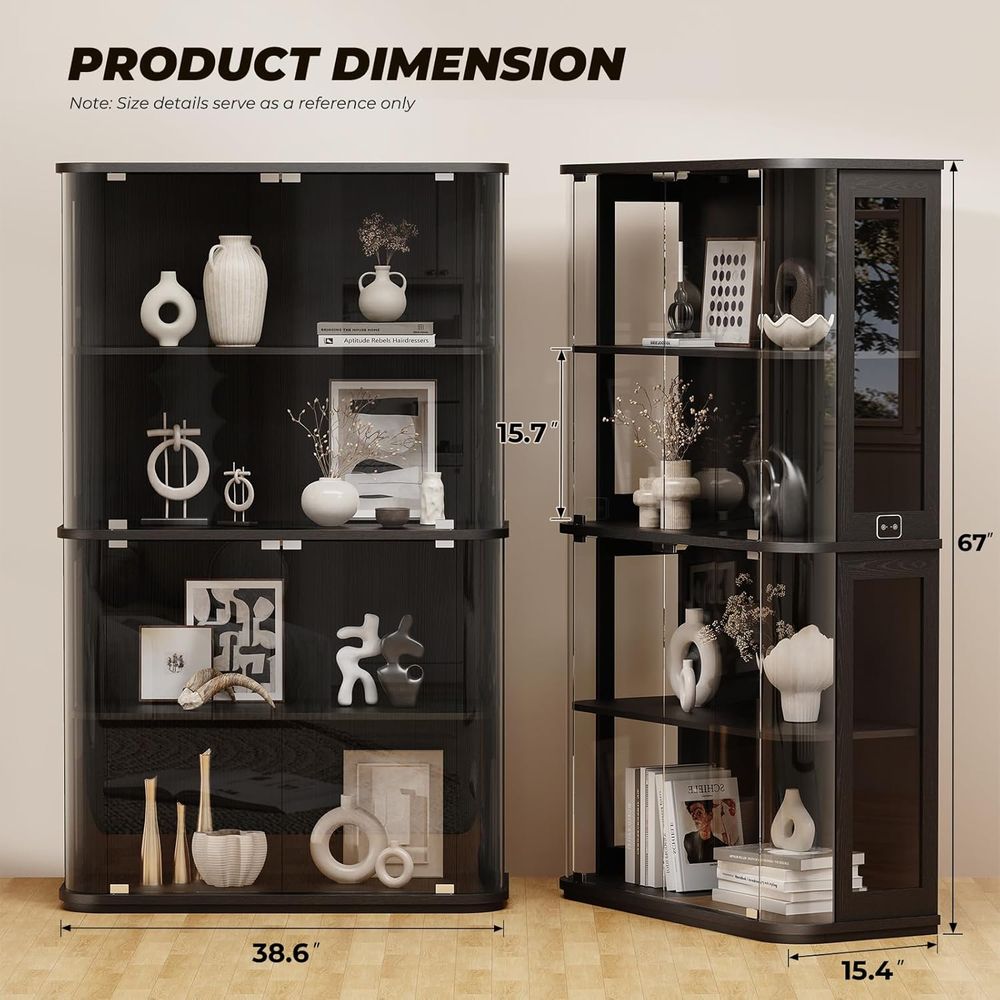 Large Rounded Display Cabinet  - Collectible & Vintage Dolls For Wedding recension och pris