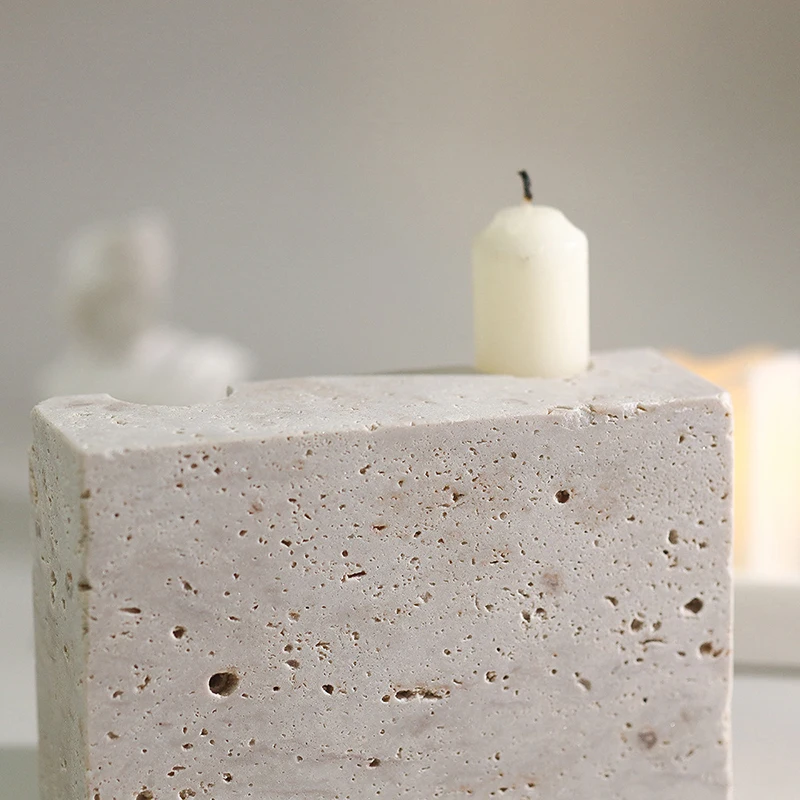 2 Holes Marble Taper Candle Ho - Vintage Collectible Marbles recension och pris