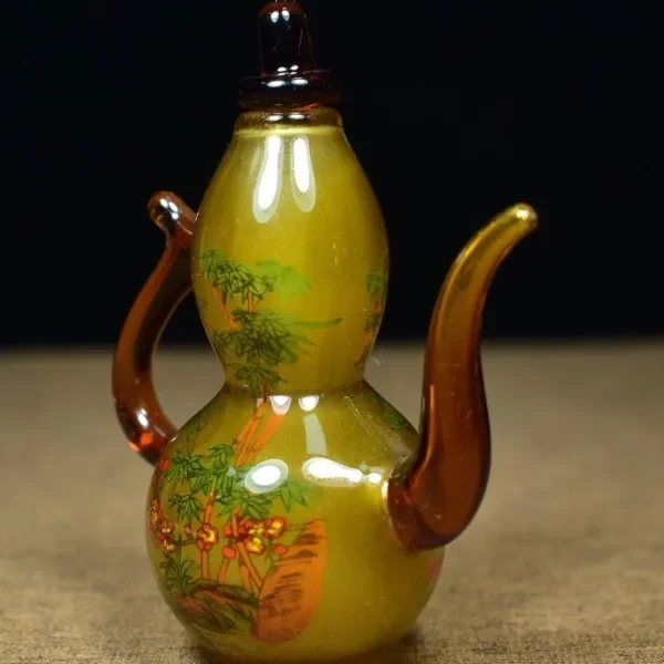 Vintage Glaze Glass Gourd Bott - Vintage Collectible Glassware recension och pris