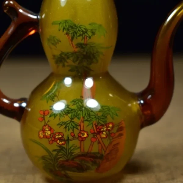 Vintage Glaze Glass Gourd Bott - Vintage Collectible Glassware recension och pris