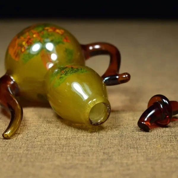 Vintage Glaze Glass Gourd Bott - Vintage Collectible Glassware recension och pris