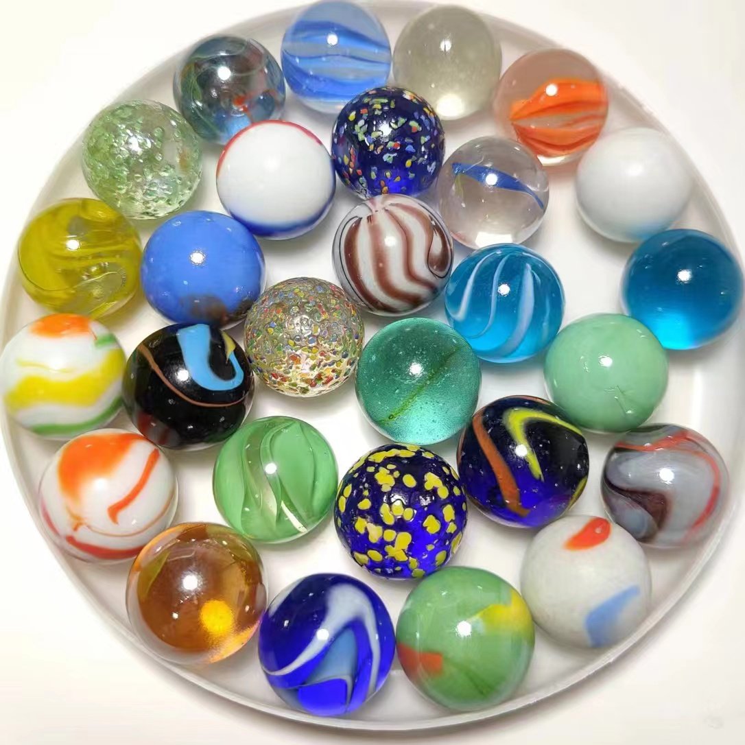 16mm 25mm 35mm Colored Glass M - Vintage Collectible Marbles recension och pris