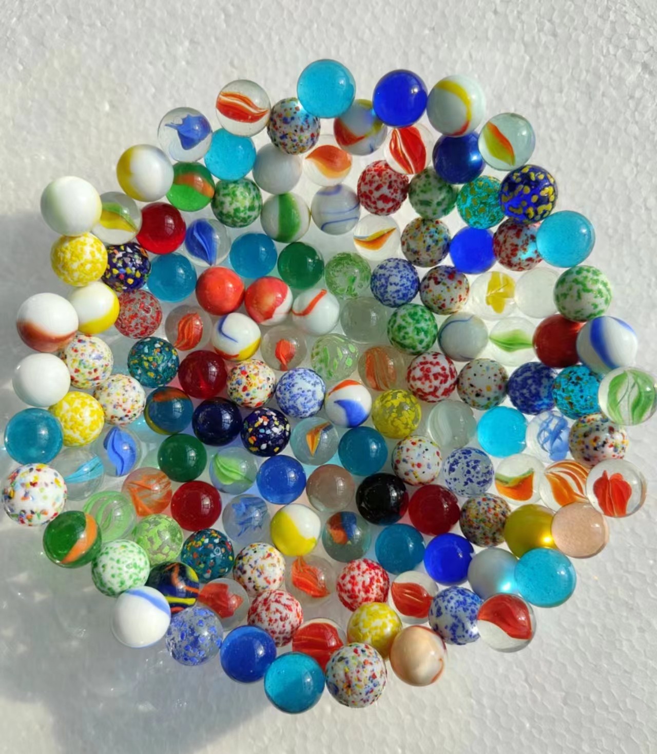 16mm 25mm 35mm Colored Glass M - Vintage Collectible Marbles recension och pris