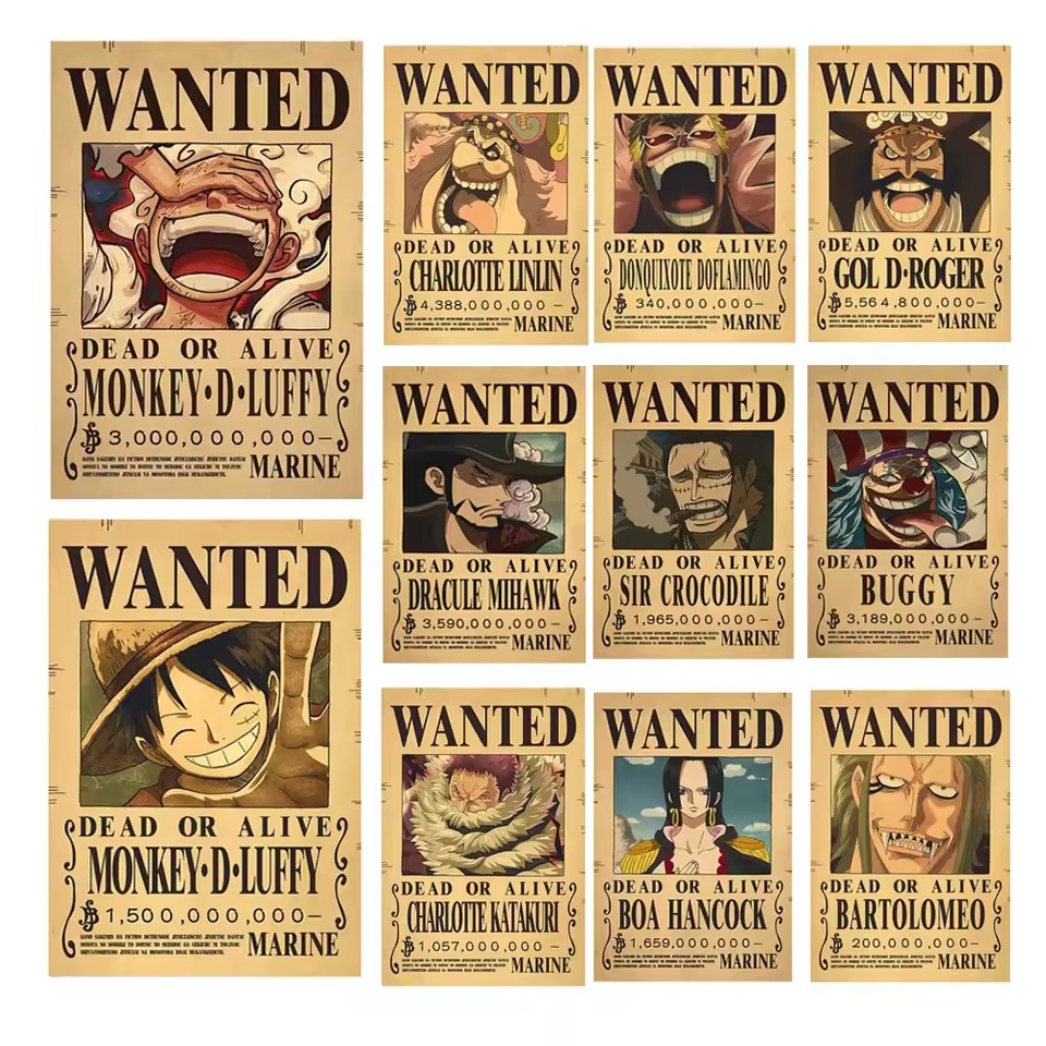Anime One Piece Bounty Wanted  - Vintage Collectible Dolls recension och pris