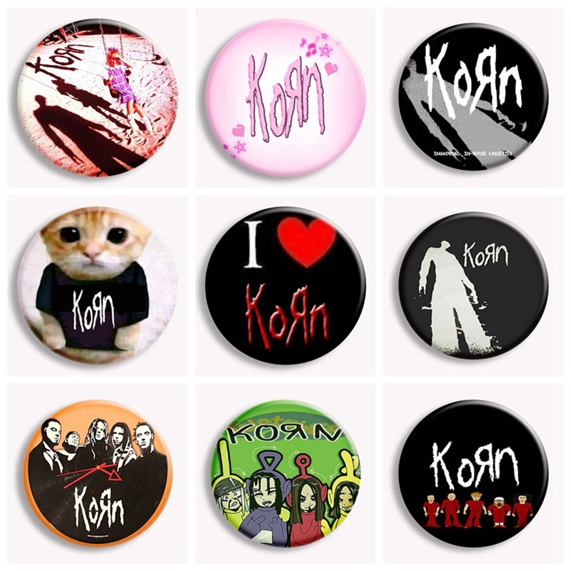 Hip Hop Korn Music Rock Band C - Collectible Vintage Brooches recension och pris