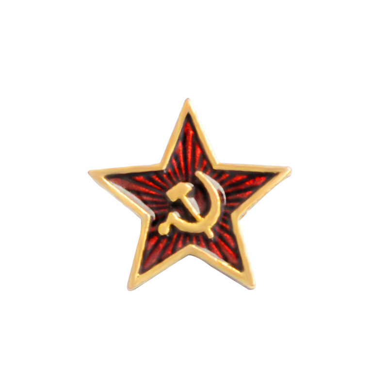 USSR Red Star Badge Lapel Pins - Collectible Vintage Brooches recension och pris