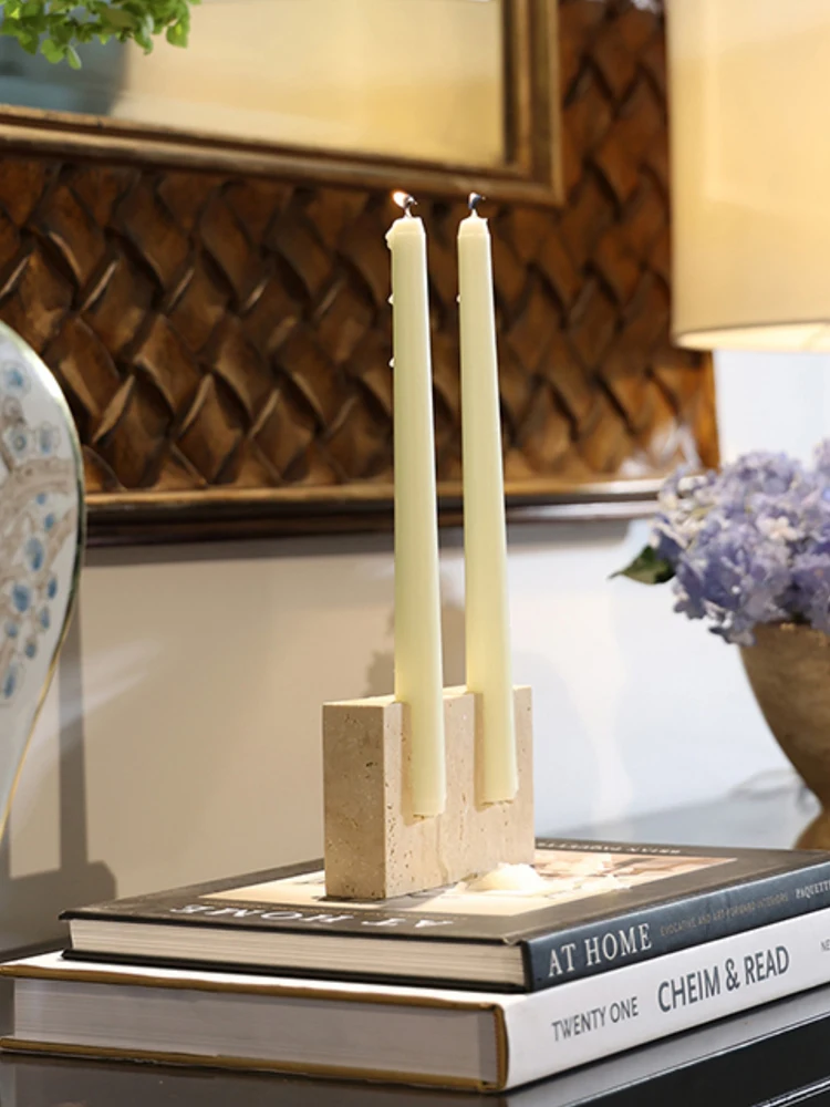 2 Holes Marble Candlestick Hol - Vintage Collectible Marbles recension och pris