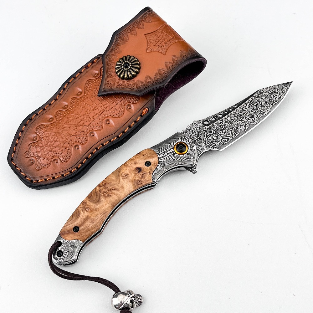 High Hardness Damascus Pattern - Vintage Collectible Knife recension och pris