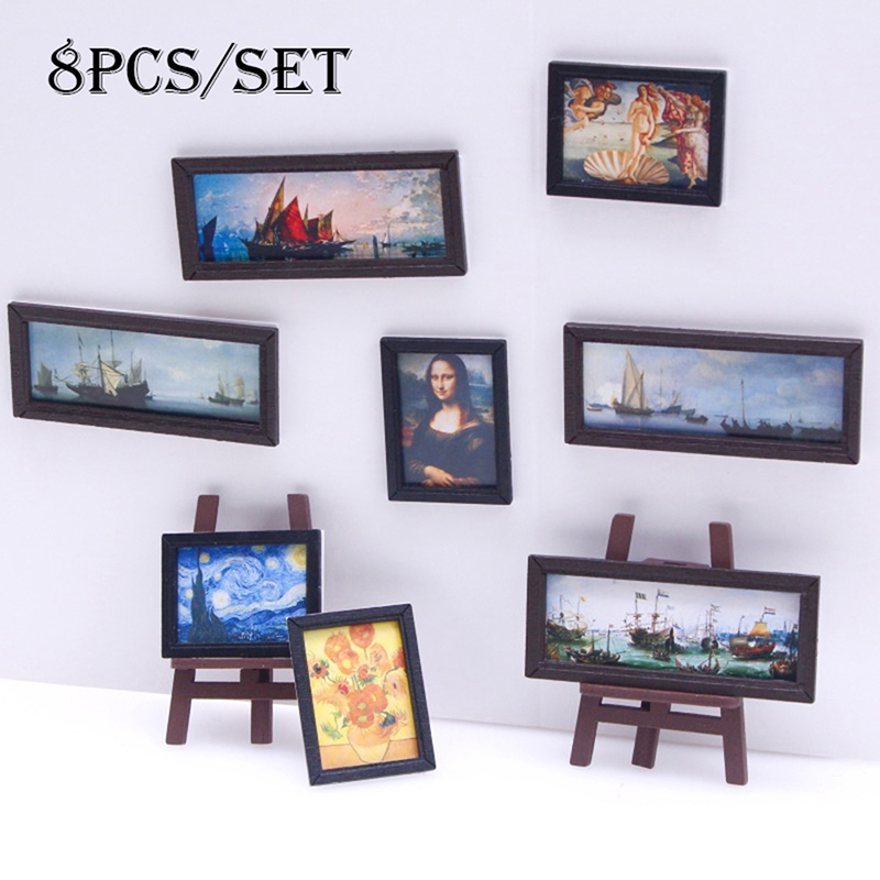 8Pcs/Set 1:12 Dollhouse Miniat - Vintage Collectible Dolls recension och pris