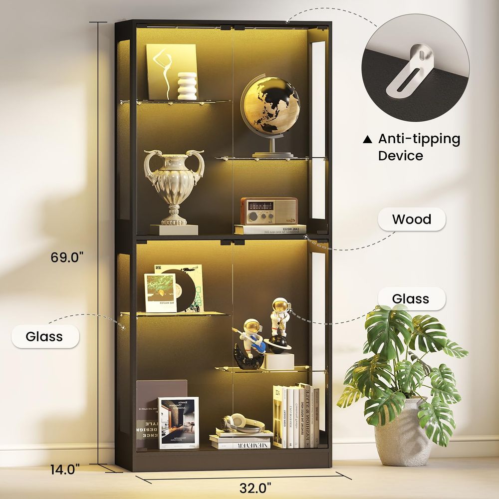 Display Cabinet with Glass Doo - Collectible & Vintage Dolls For Wedding recension och pris