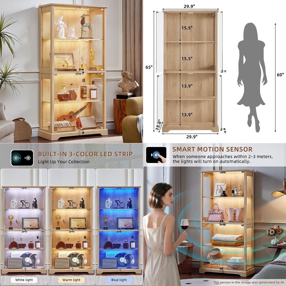 Farmhouse Glass Display Cabine - Collectible & Vintage Dolls For Wedding recension och pris