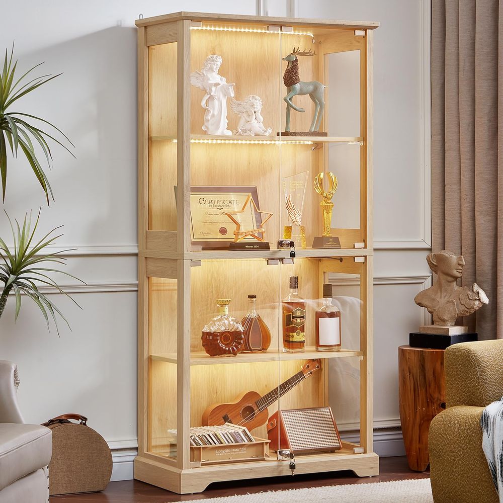 Farmhouse Glass Display Cabine - Collectible & Vintage Dolls For Wedding recension och pris