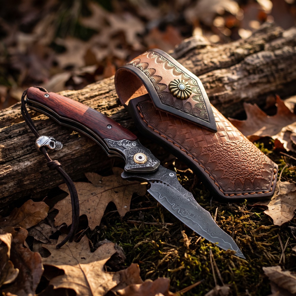 Vintage Engraved Foldable Knif - Vintage Collectible Knife recension och pris