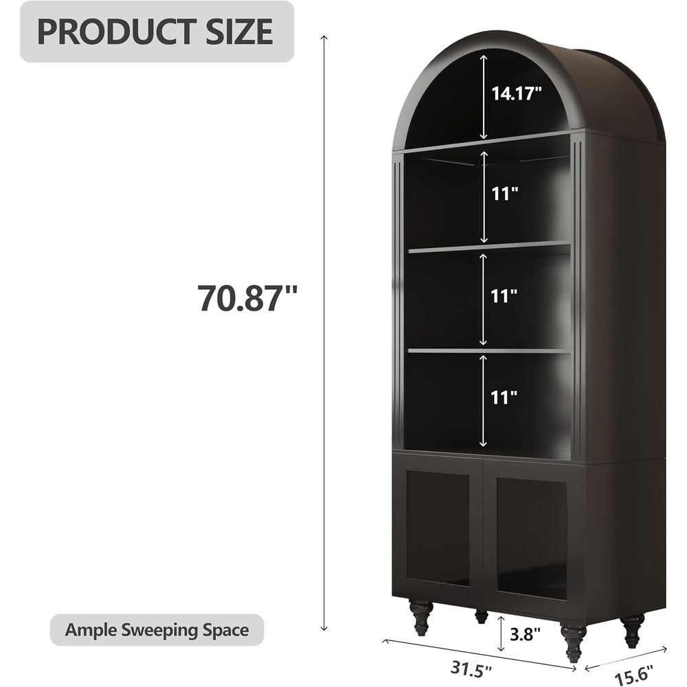 Wooden Arched Display Storage  - Collectible & Vintage Dolls For Wedding recension och pris