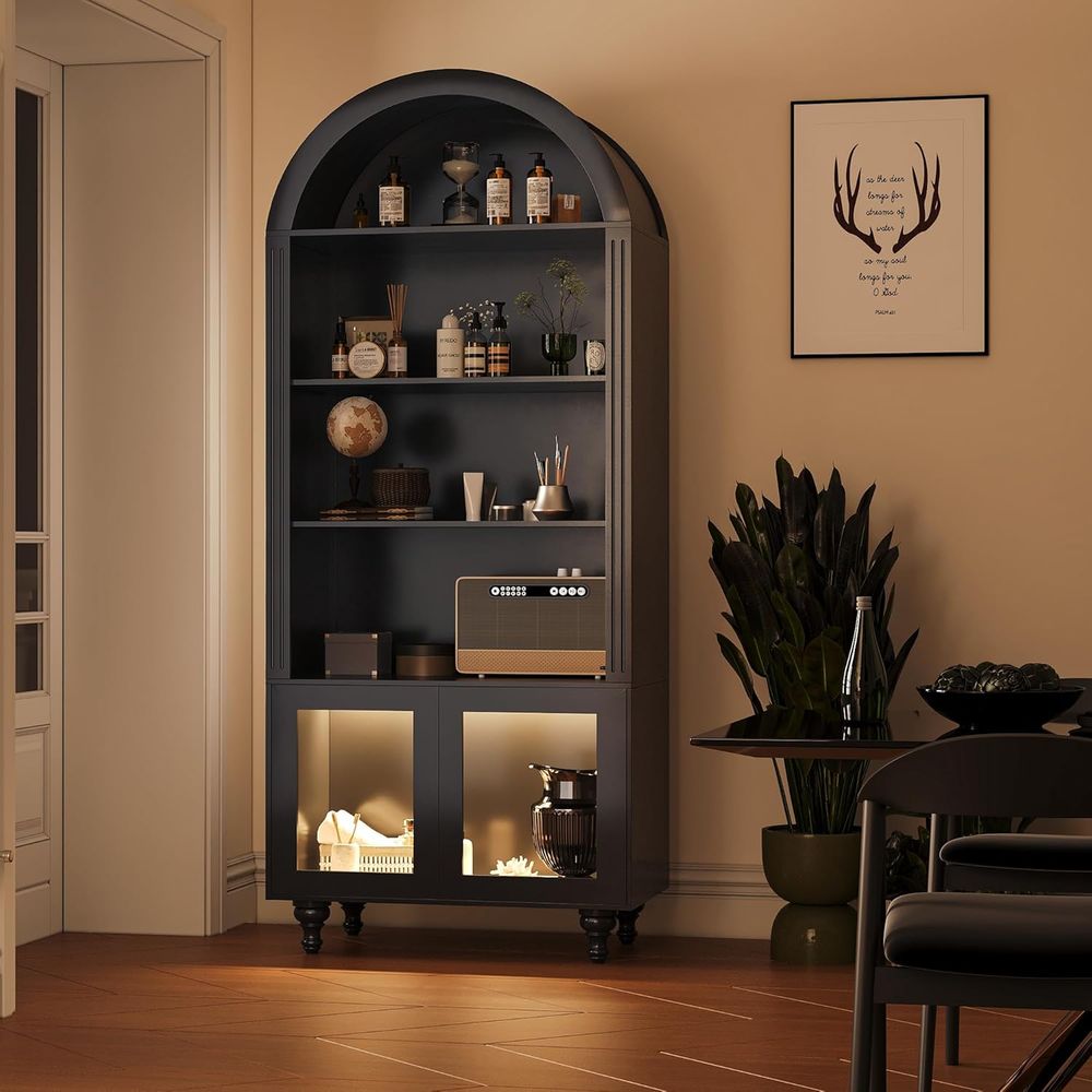 Wooden Arched Display Storage  - Collectible & Vintage Dolls For Wedding recension och pris
