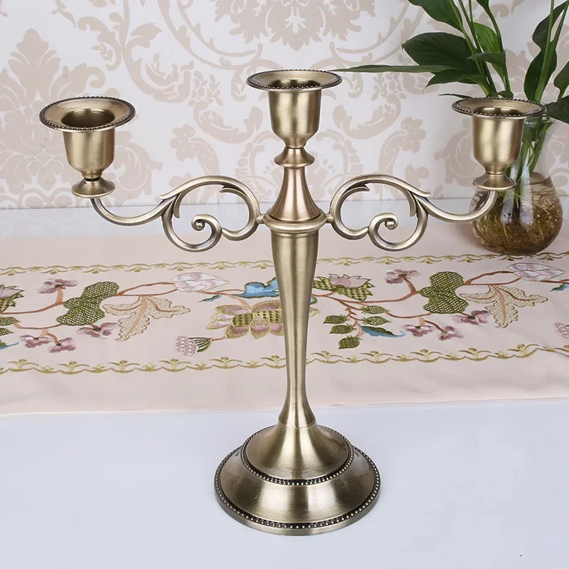 Antique Brass 3-Arm Candelabra - Collectible Vintage Matches recension och pris