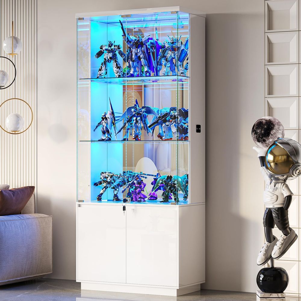 71 Tall Display Cabinet with G - Collectible & Vintage Dolls For Wedding recension och pris
