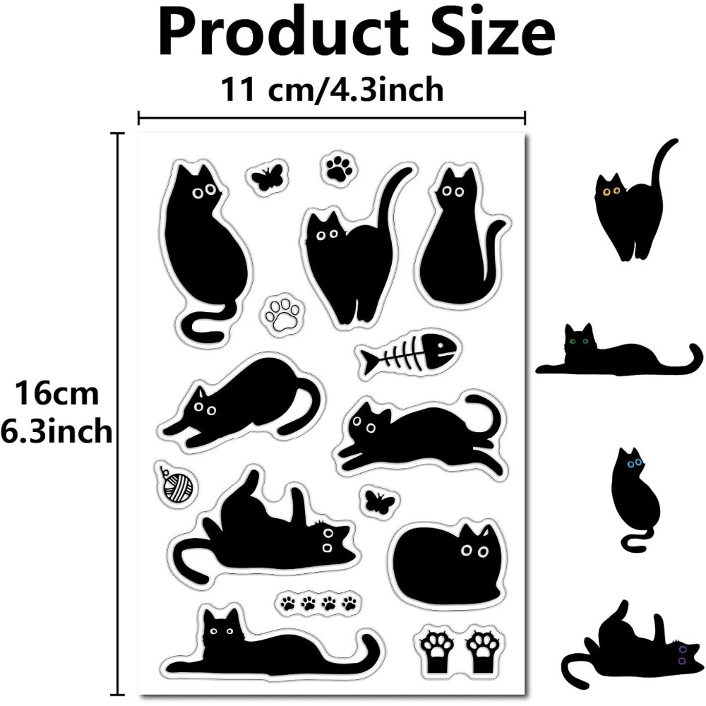 Black Cat Clear Rubber Stamps  - Vintage Collectible Magazines recension och pris