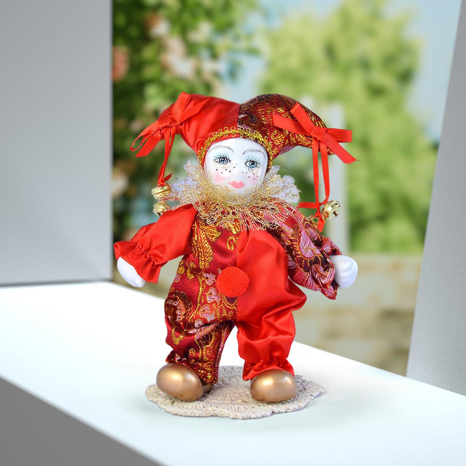 7 inch Clown dolls Display Ant - Vintage Collectible Porcelain Dolls recension och pris