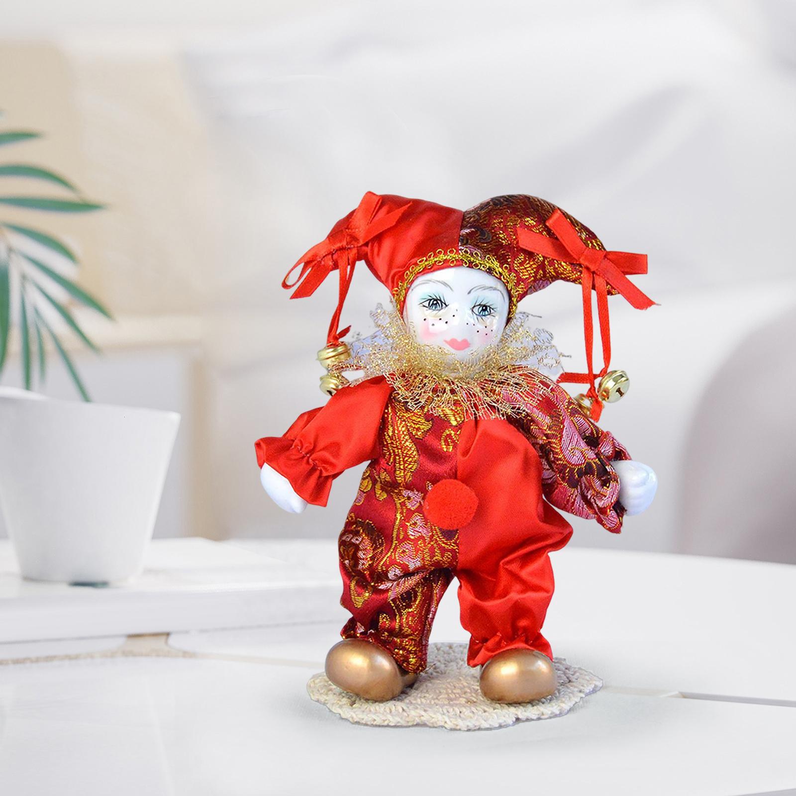 7 inch Clown dolls Display Ant - Vintage Collectible Porcelain Dolls recension och pris